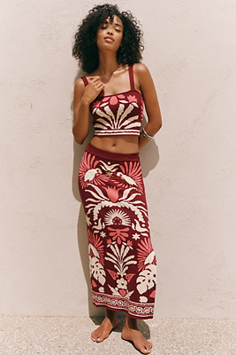 Celandine Knit Midi Skirt Anthropologie