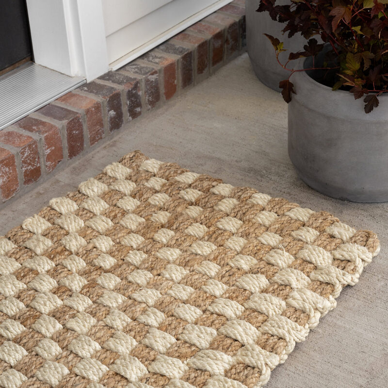 Checker Jute Doormat McGee & Co.