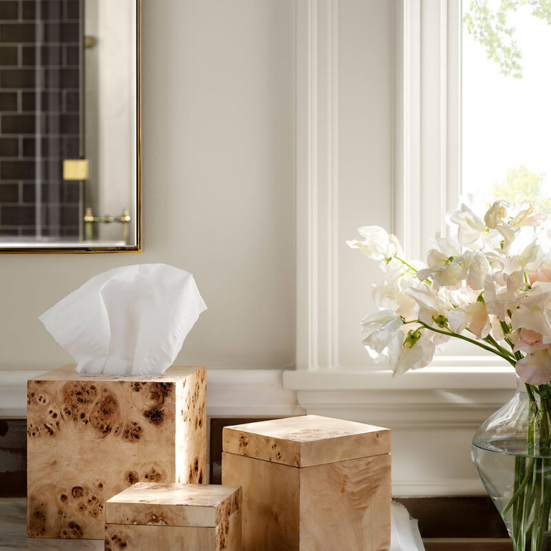Chilton Burl Tissue Box Cover McGee & Co.
