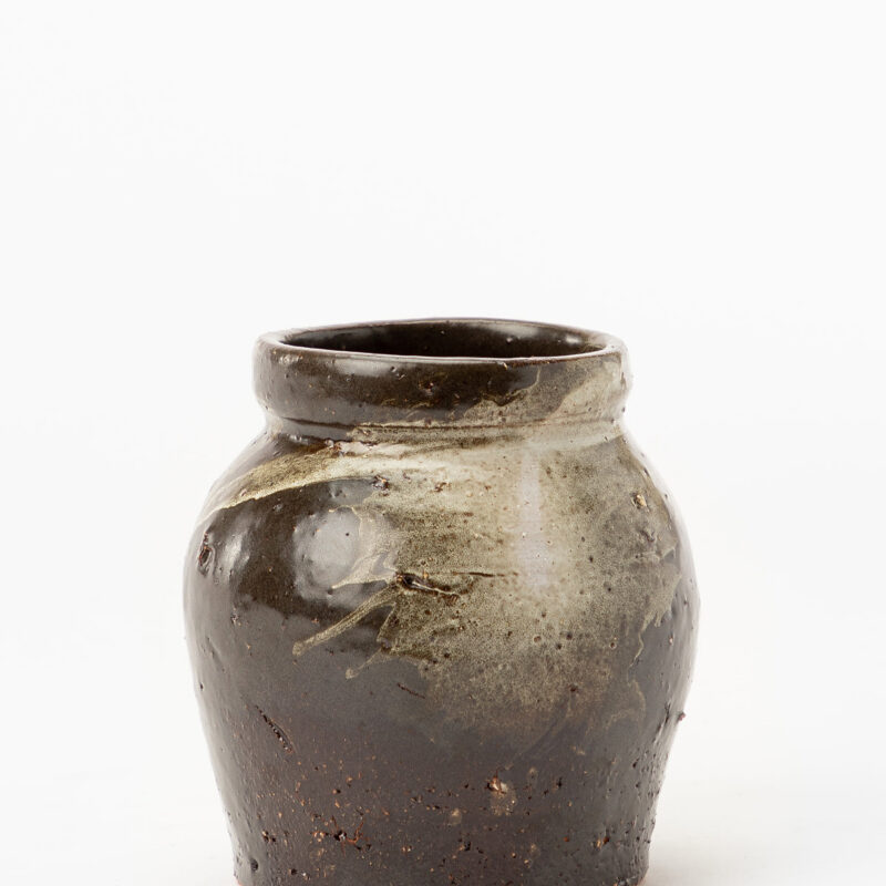 Dark Glazed Ceramic Vase McGee & Co.