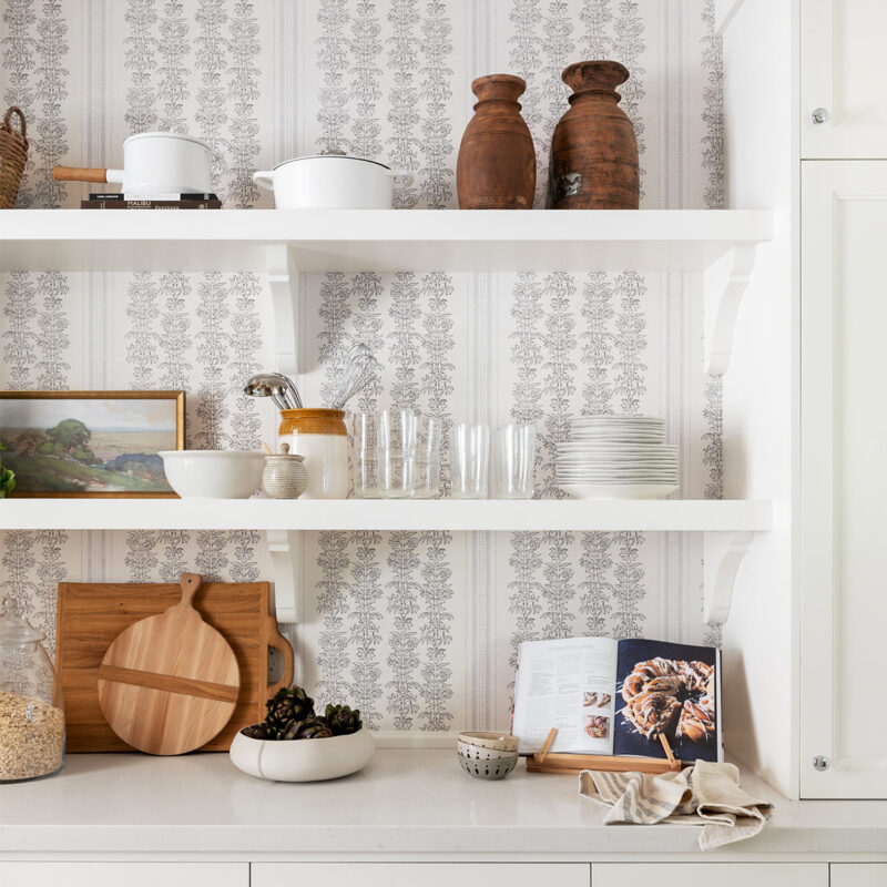 Demi Floral Stripe Wallpaper McGee & Co.