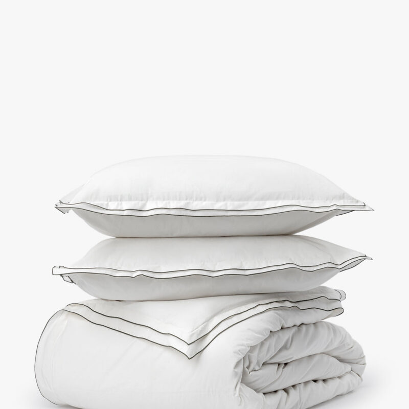 Devlin White Duvet Cover & Sham Set McGee & Co.