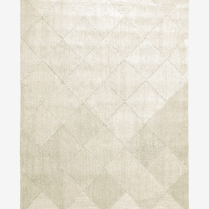Diamond Braided Bleached Jute Rug McGee & Co.