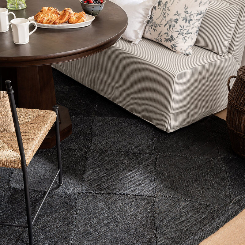 Diamond Braided Jute Rug McGee & Co.
