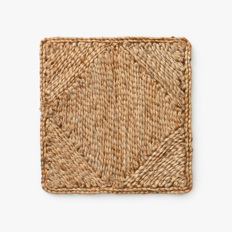 Diamond Braided Jute Rug Swatch McGee & Co.