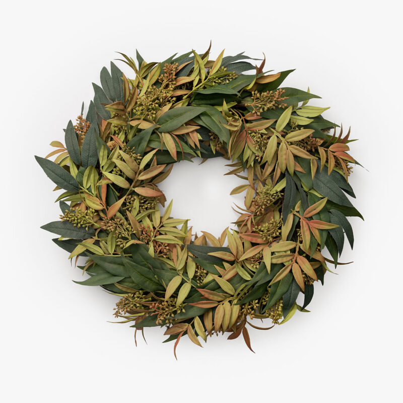 Faux Seeded Eucalyptus Wreath McGee & Co.
