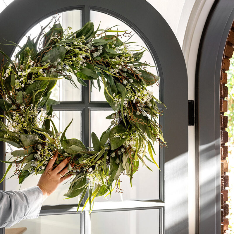 Faux Wild Grass & Eucalyptus Wreath McGee & Co.