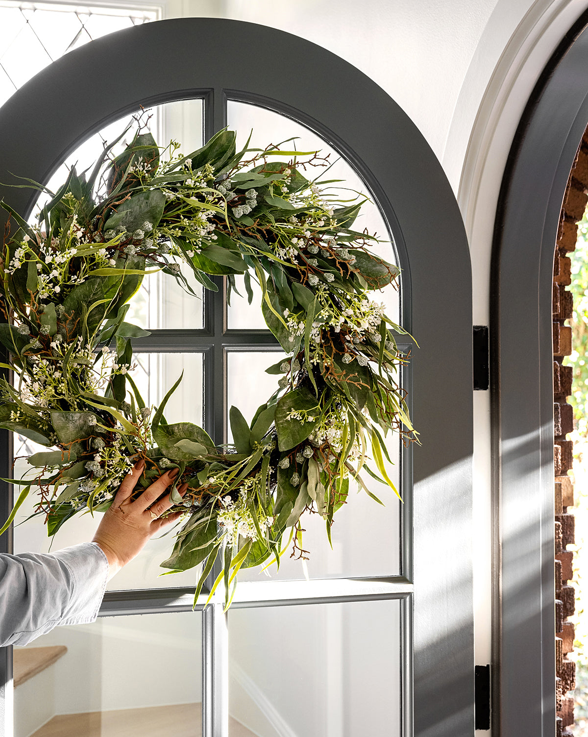 Faux Wild Grass & Eucalyptus Wreath McGee & Co.