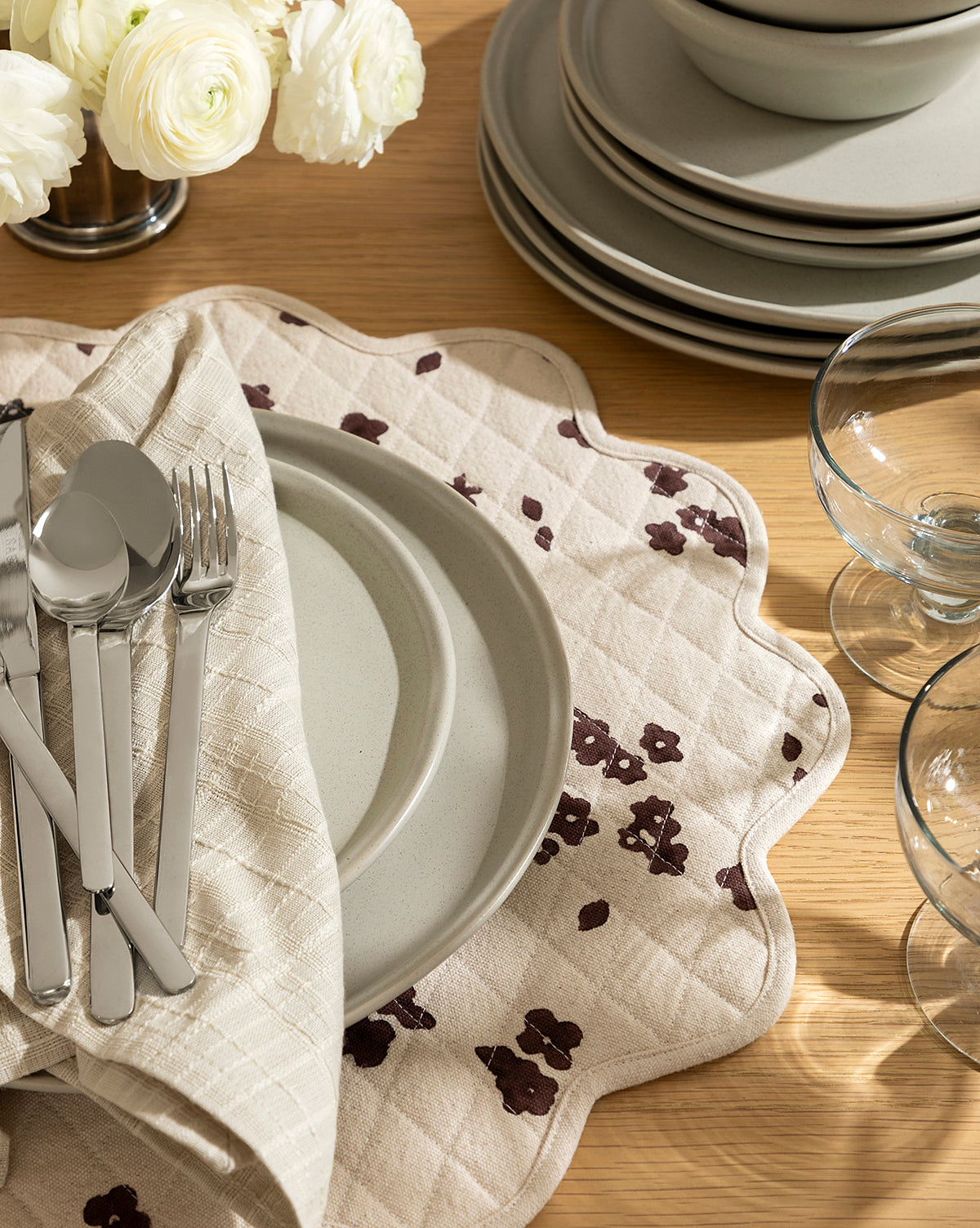 Floral Quilted Placemat McGee & Co.