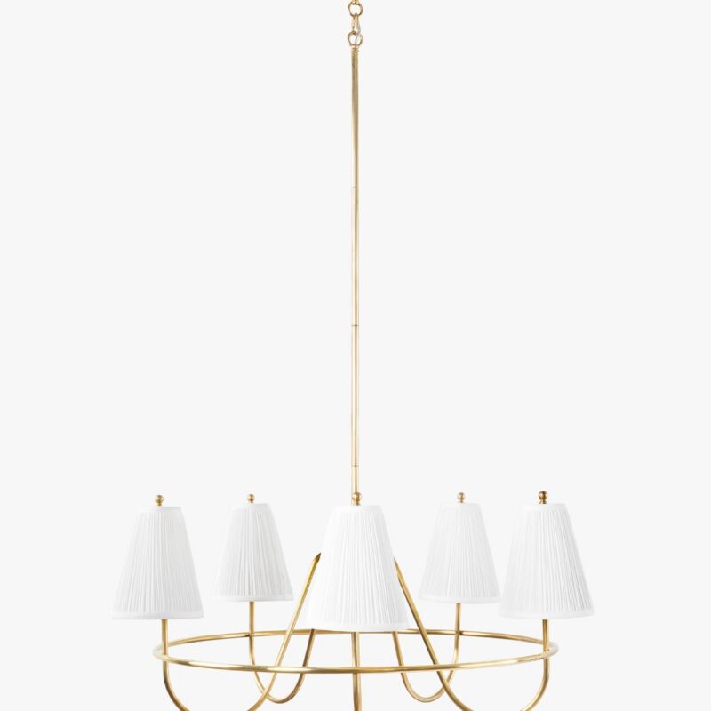 Georgiana Pleated Chandelier McGee & Co.