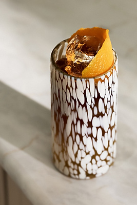 Gia Tortoise Highball Glass Anthropologie