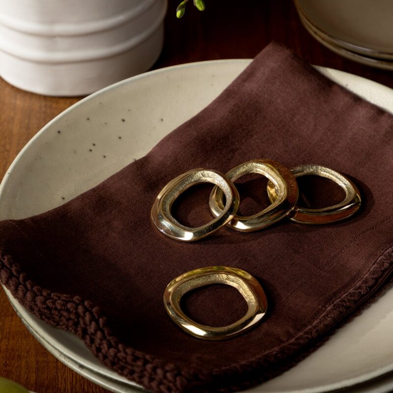 Gilford Brass Napkin Rings (Set of 4) McGee & Co.