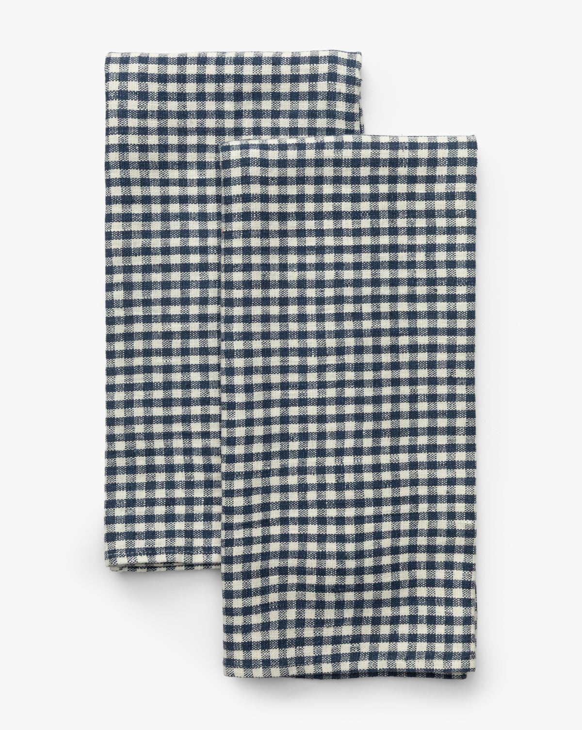 Gingham Check Linen Tea Towels (Set of 2) McGee & Co.