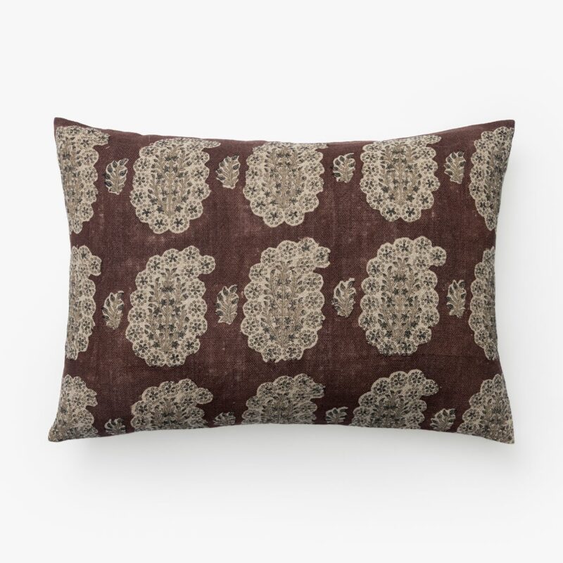 Ginny Block Print Linen Pillow Cover McGee & Co.