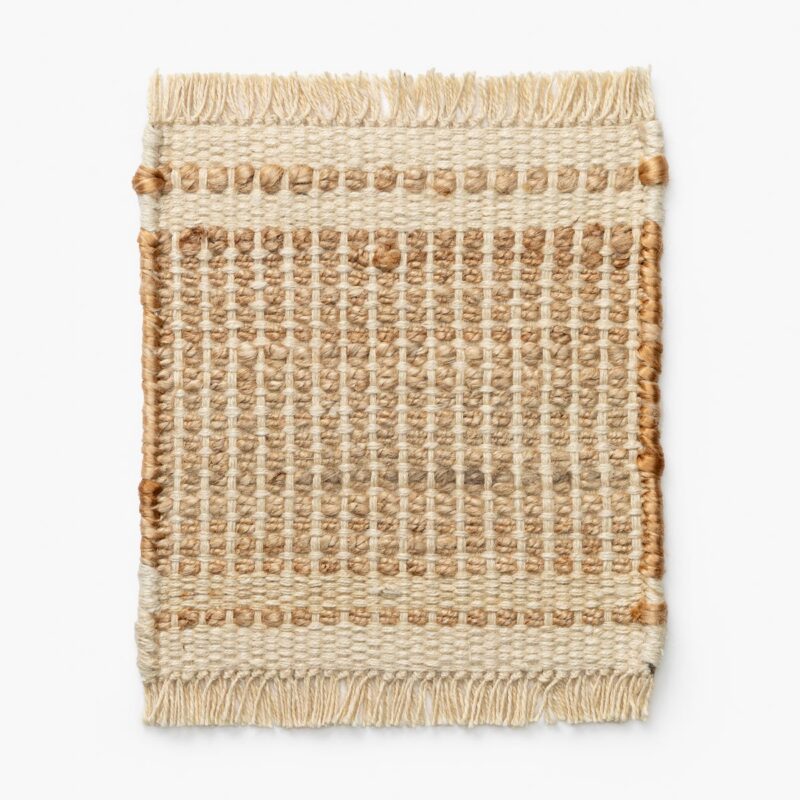 Girona Cream Handwoven Jute Rug Swatch McGee & Co.