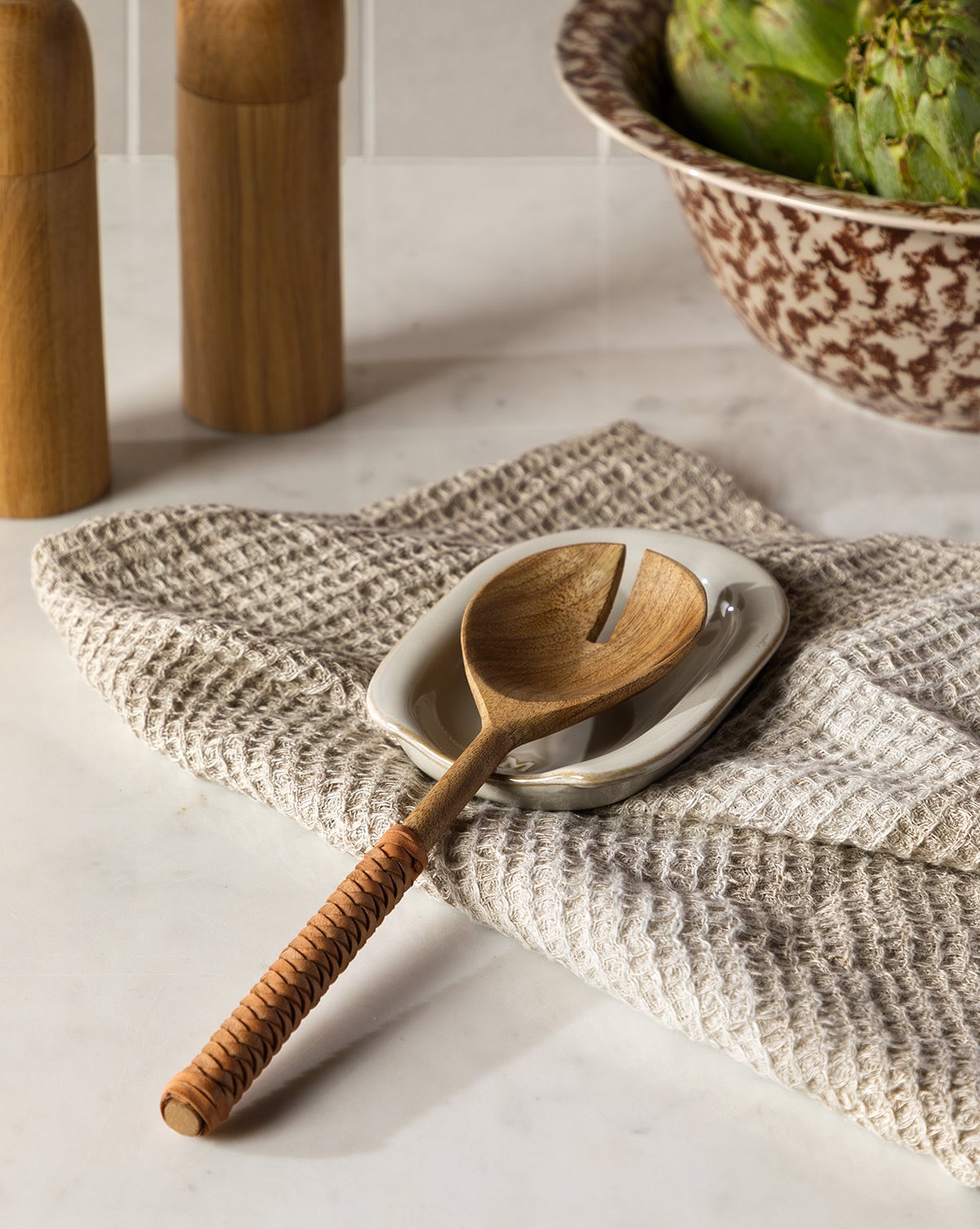 Glazed Stoneware Spoon Rest McGee & Co.