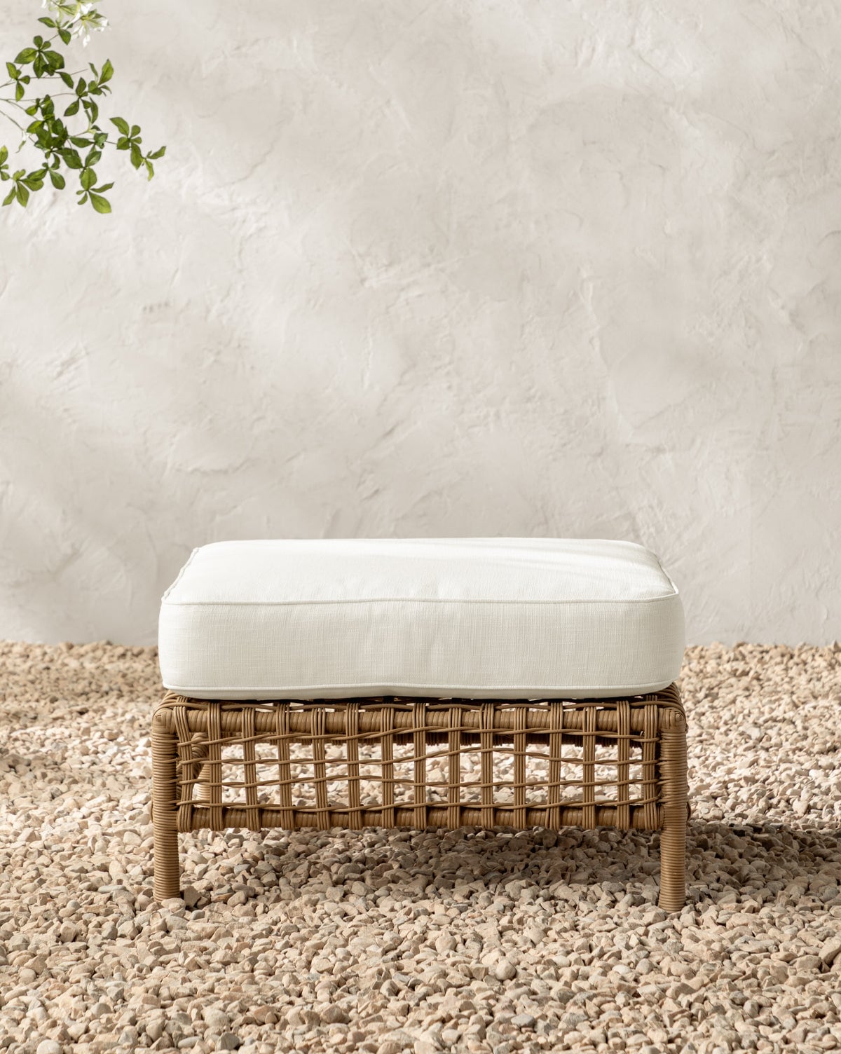 Glenwood Outdoor Ottoman (Ready to Ship) McGee & Co.