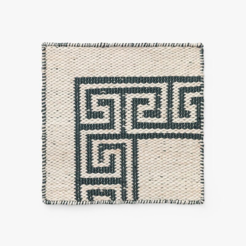 Greek Key Handwoven Indoor/Outdoor Rug Swatch McGee & Co.