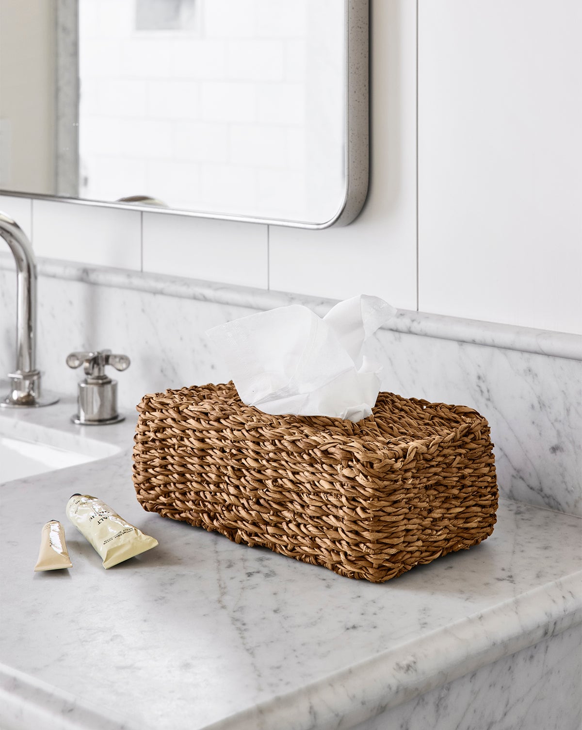 Hand-Woven Seagrass Tissue Box Cover McGee & Co.