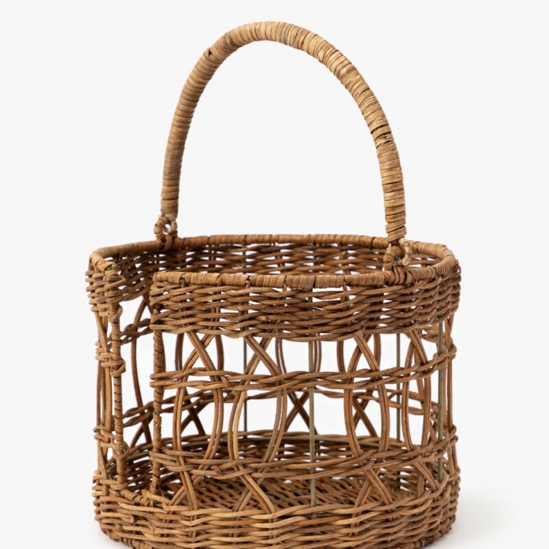 Hand-Woven Wicker Plate Basket McGee & Co.