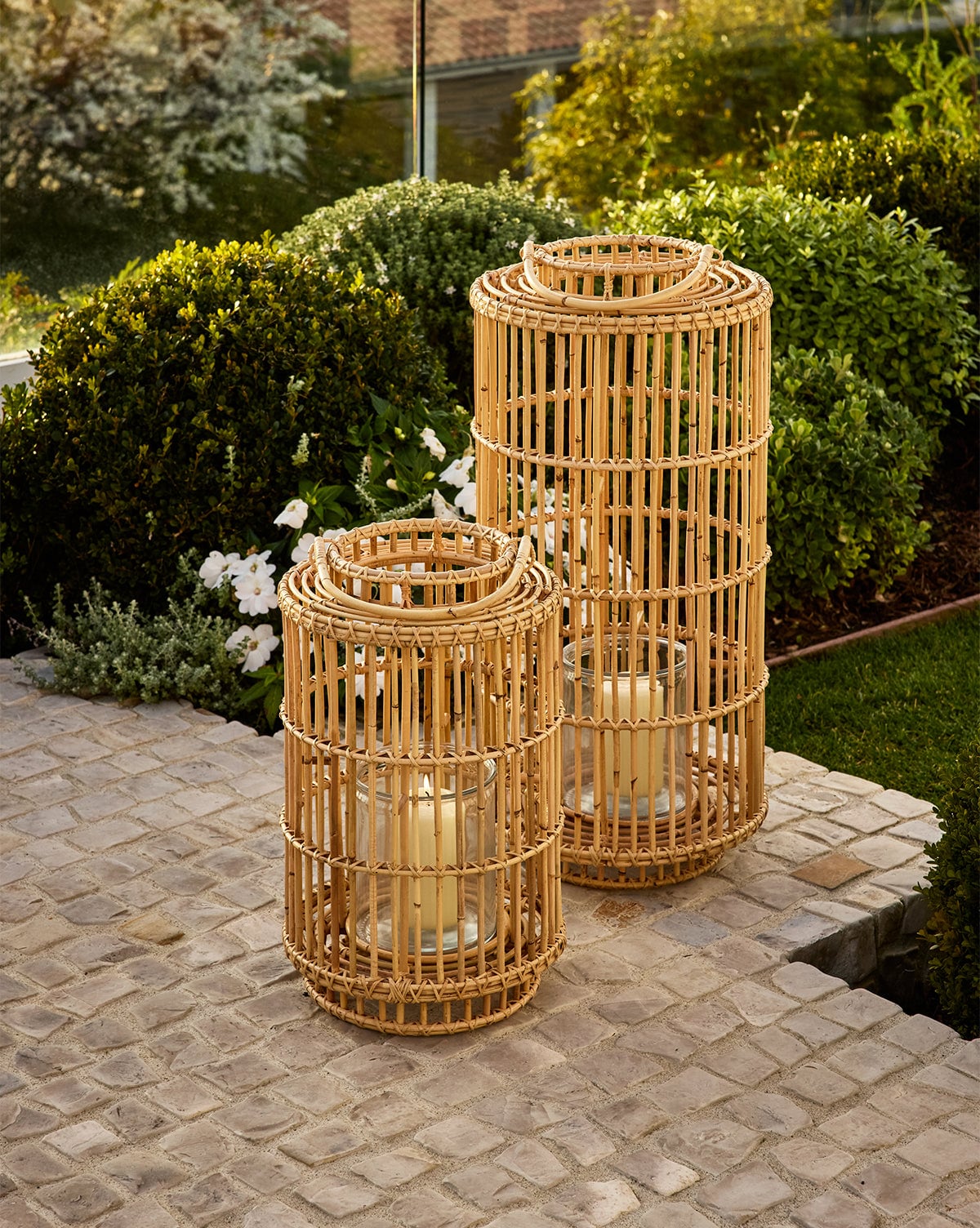 Handwoven Rattan Lantern McGee & Co.
