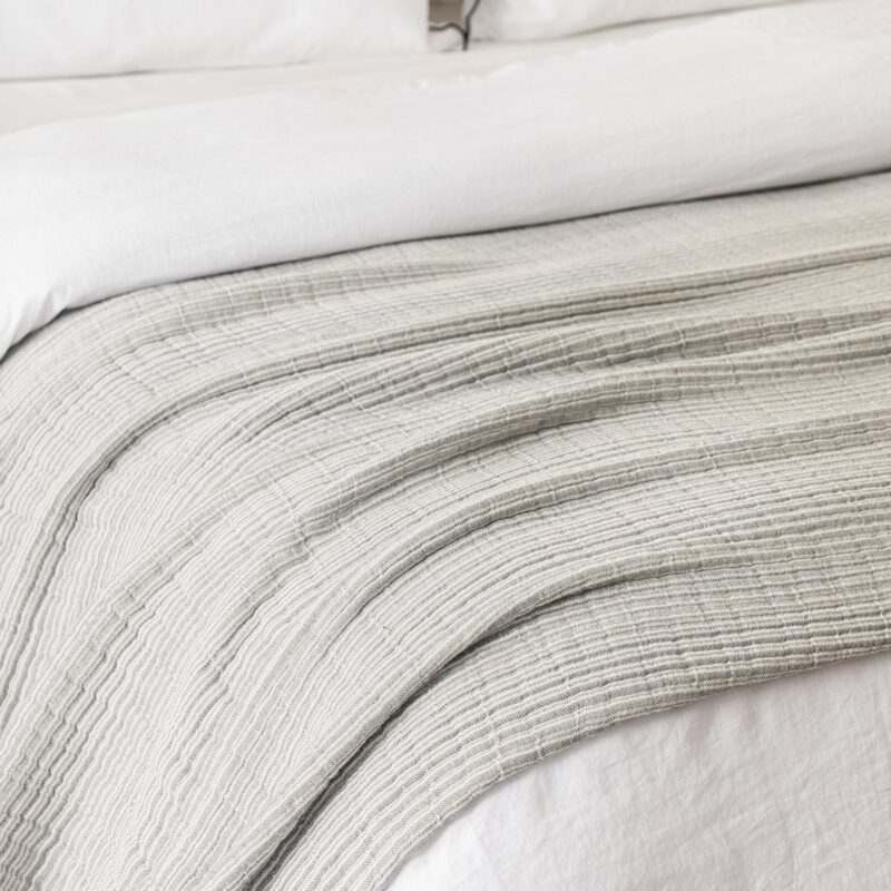 Hanson Striped Cotton Coverlet McGee & Co.
