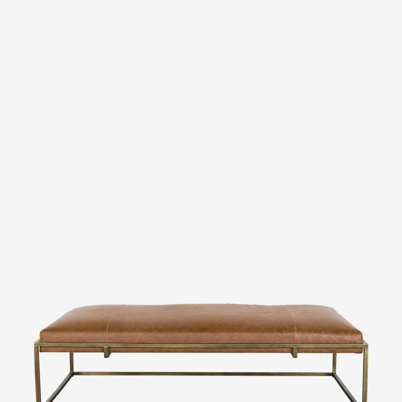 Harlow Leather Coffee Table McGee & Co.