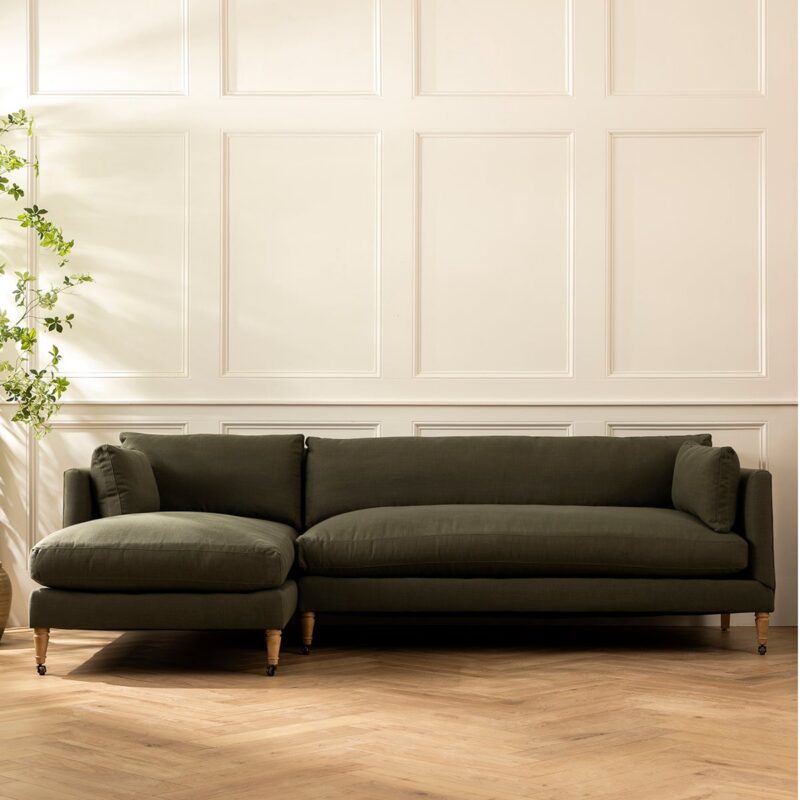 Haverford Upholstered Left Chaise Sectional 113" McGee & Co.