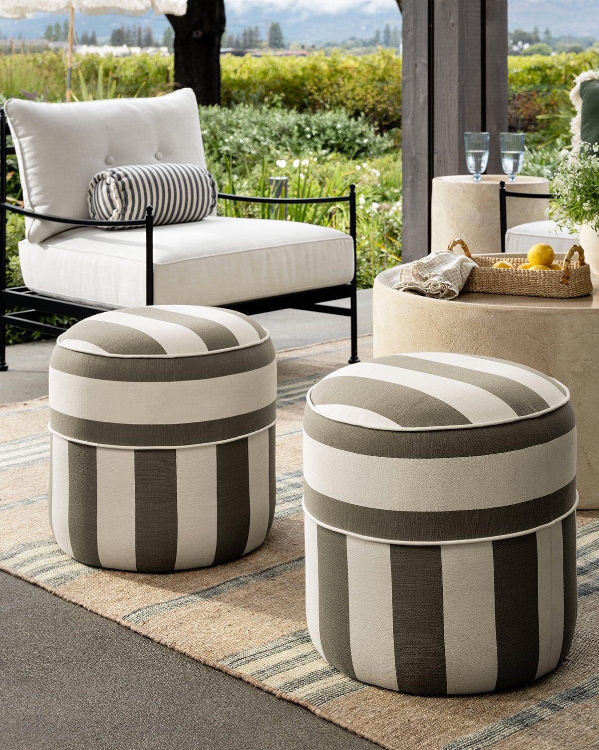Haviland Upholstered Ottoman McGee & Co.