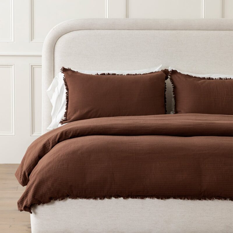 Hendricks Chocolate Cotton Duvet Cover McGee & Co.