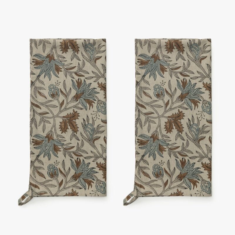Jennifer Block Print Tea Towels (Set of 2) McGee & Co.