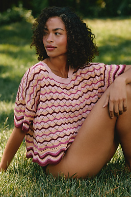 LSPACE Sun Chaser Crochet Crop Top Anthropologie