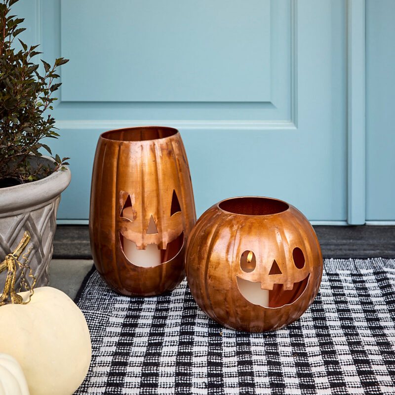 Metal Jack-O-Lantern Hurricane McGee & Co.
