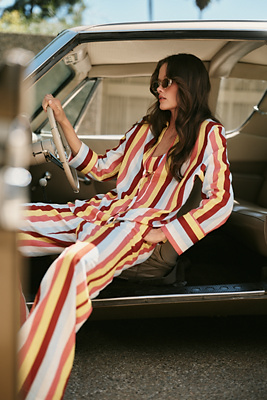 Solid & Striped Ashling Wide-Leg Pants Anthropologie