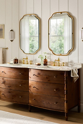 Spindle Double Bathroom Vanity Anthropologie