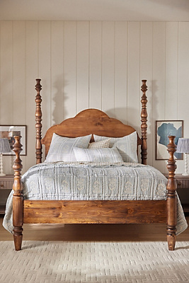 Spindle Four-Poster Bed Anthropologie