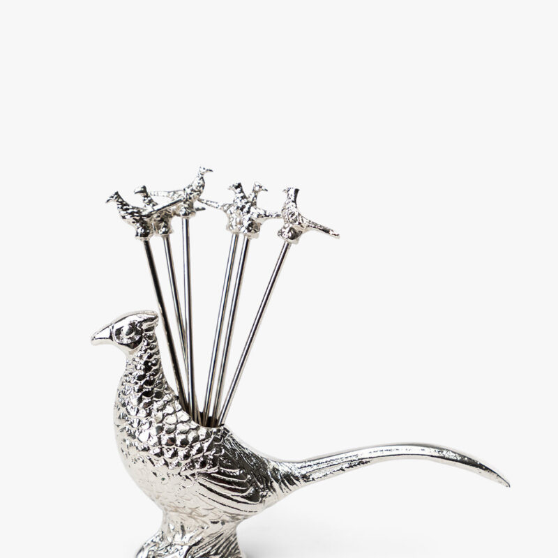 Stainless Steel Pheasant Appetizer Picks (Set of 7) McGee & Co.