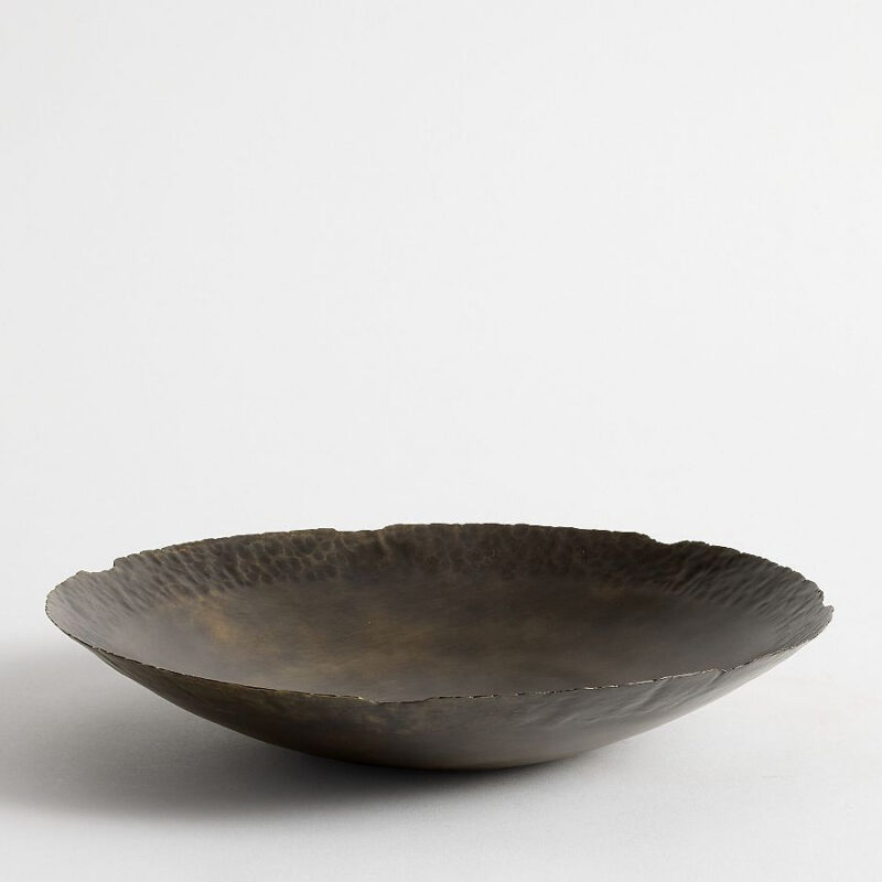 Antique Black Iron Decorative Bowl