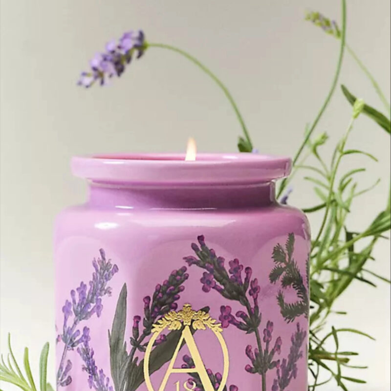 Apothecary 18 Fresh Lavender Balsam Ceramic Candle