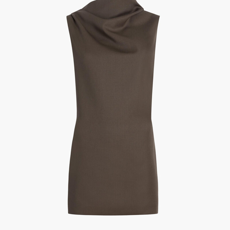Astor Dress in Clove Khaite