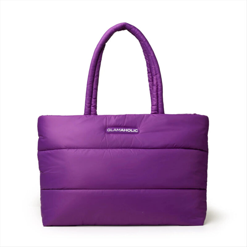 ATHLETIC NYLON TOTE - PURPLE