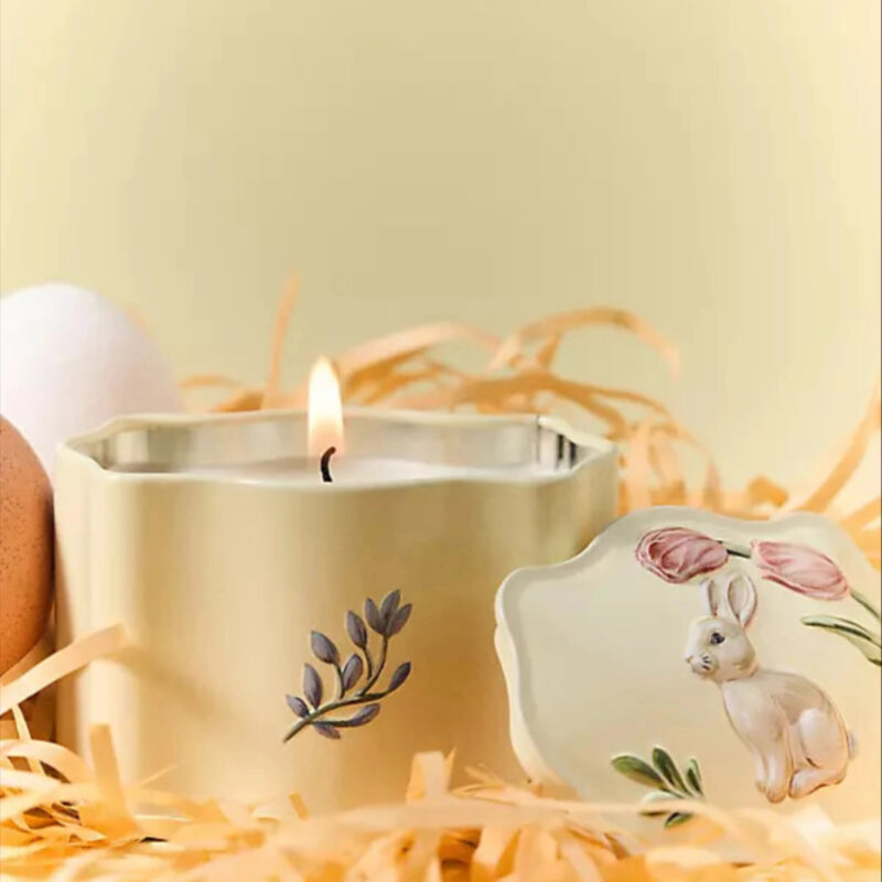 Aubrey Floral Sun Drenched Magnolia Tin Candle