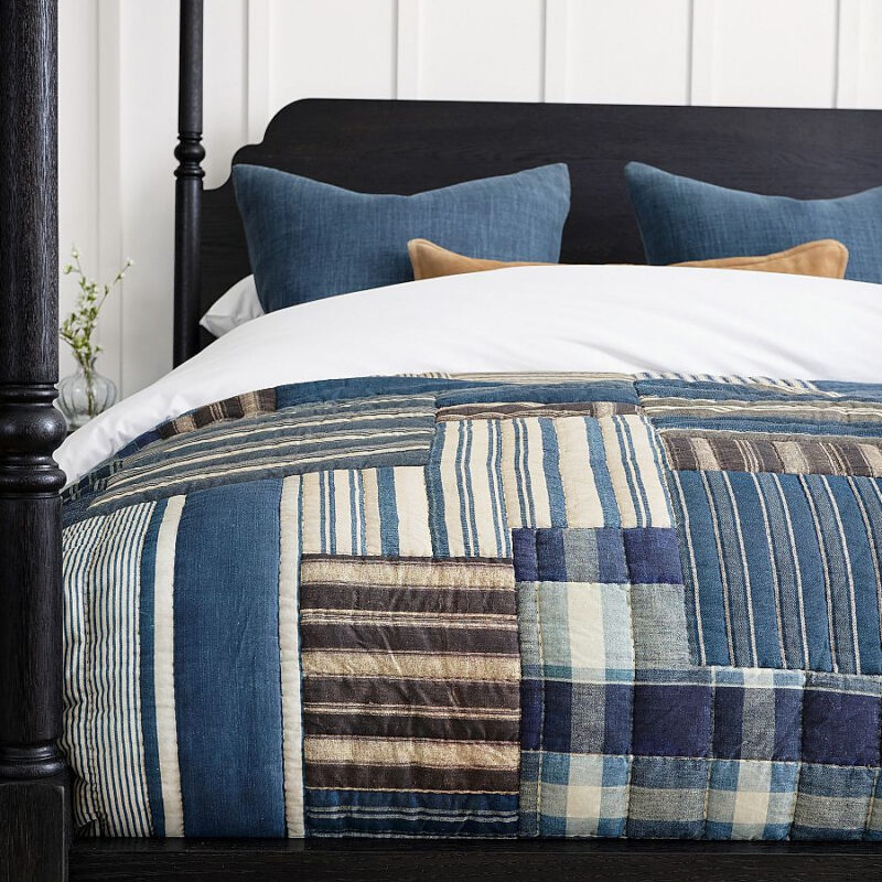 Audrey Striped Patchwork Quilt