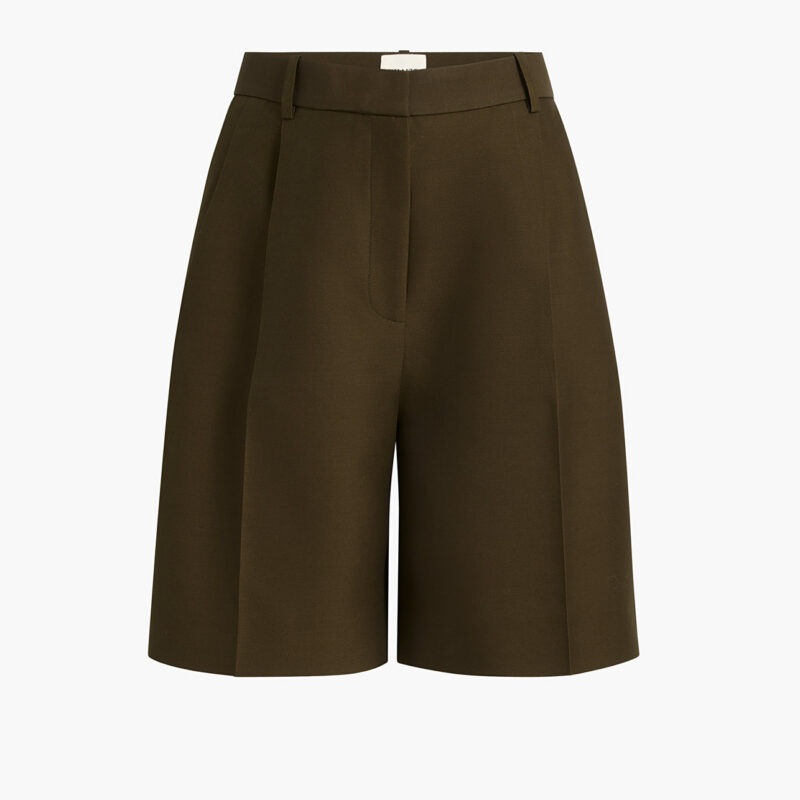 Auggie Short in Dark Olive Khaite