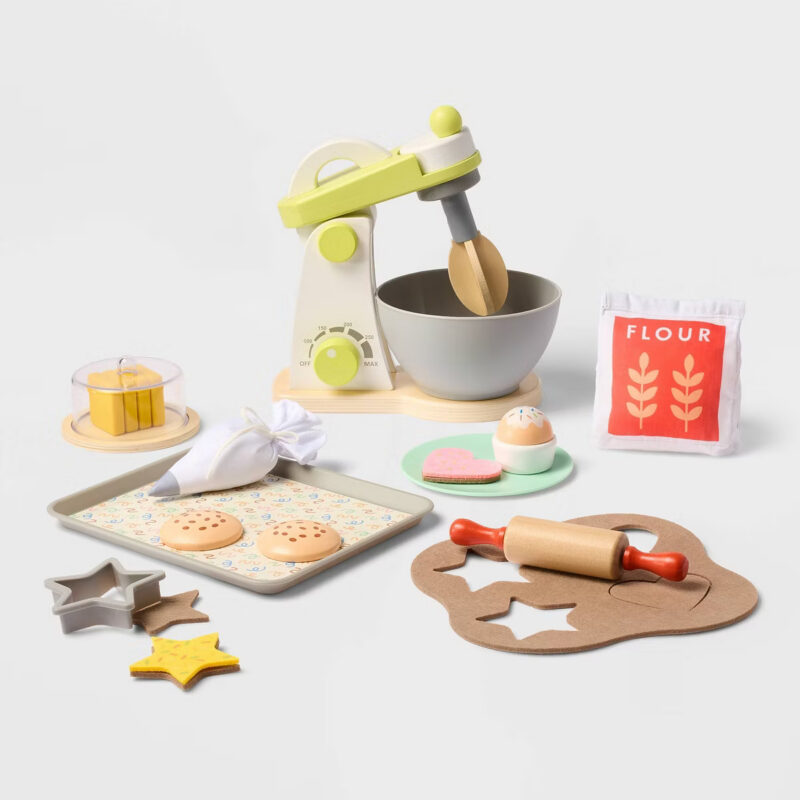 Baking Play Set - Gigglescapeu2122: 27-Piece Toy Kitchen, Plastic & Wood, Ages 3+, Creativity & ...