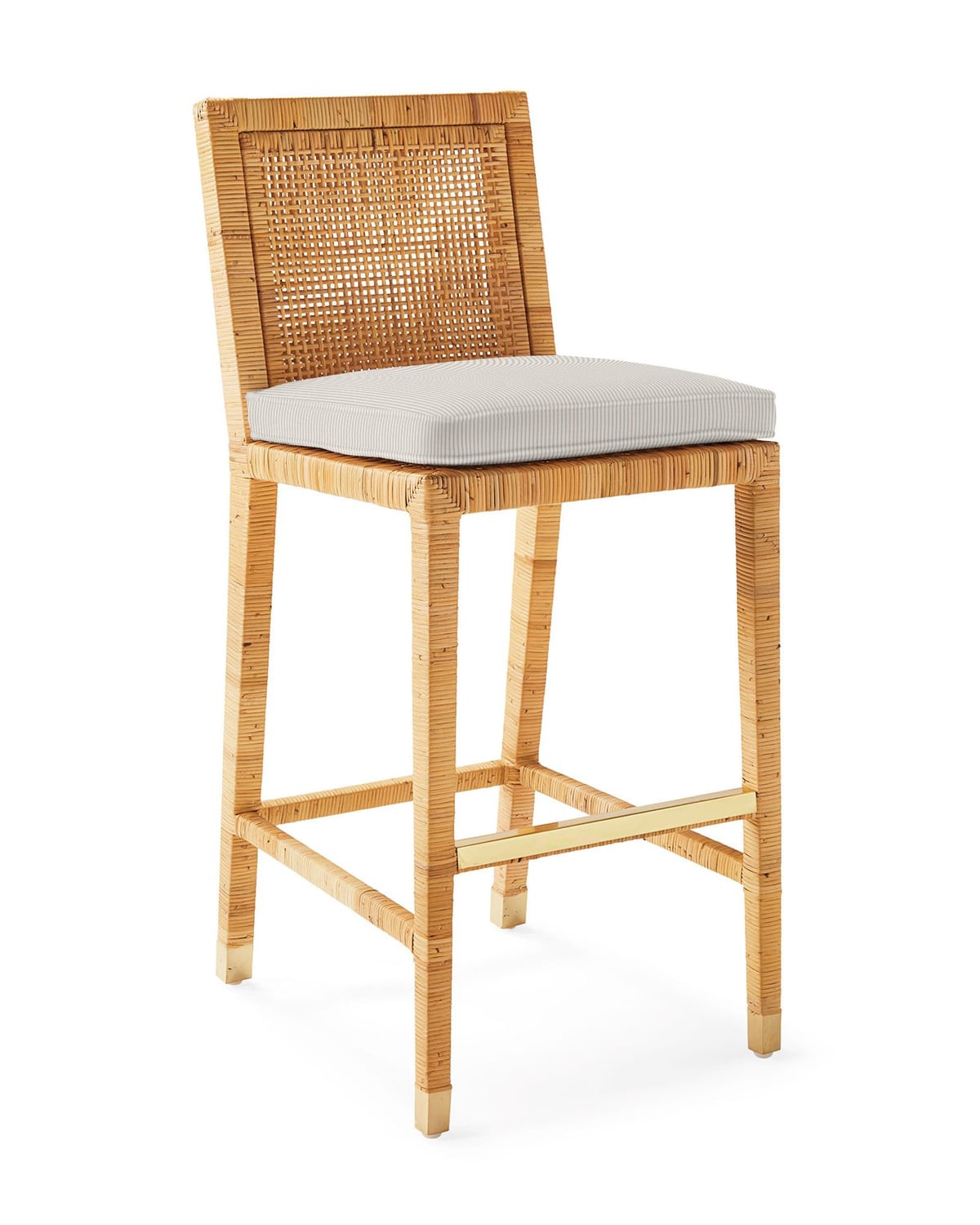 Balboa Rattan Bar Stool - Natural