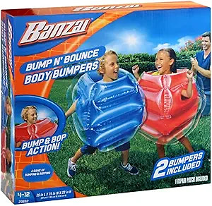 BANZAI: Bump N' Bounce Body Bumpers, A Game of Bumping & Bopping, 2 Bumpers Included in Red & Blu...