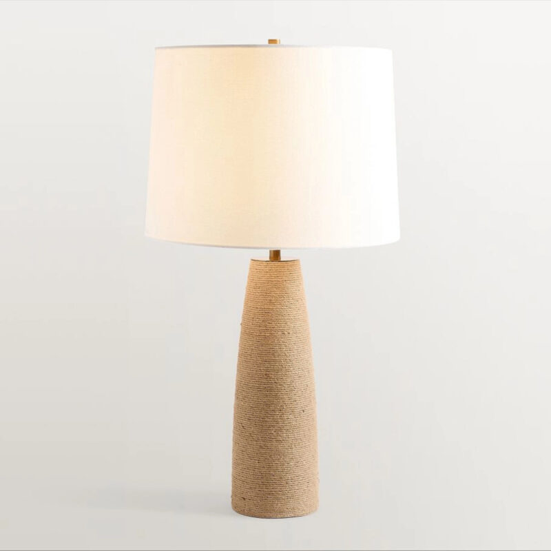 Bay Rope 29"" Table Lamp, Natural/Bronze