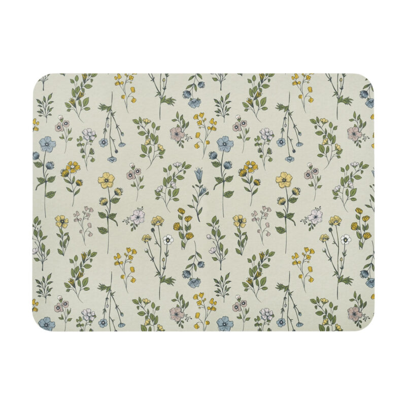 Beautiful Kitchen Botanical Dish Drying Mat with Bottom Grip and Highly Absorbent, Floral - Walma...