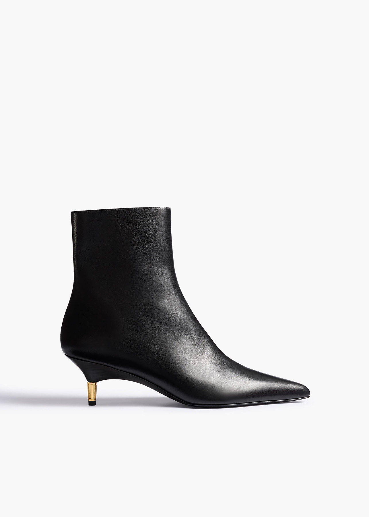 Bella Ankle Boot in Black Leather Khaite